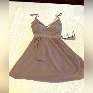 Brand new prom, formal or homecoming dress. Soft lavender gray, size 9 D